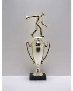 Male Bowler Cup Trophy 12"  --$10.99
