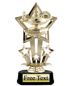 Lamp of Knowledge Trophy 6.75"  F-759  --$6.99
