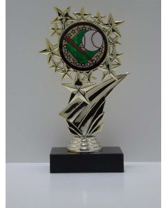 Baseball Star Trophy w/Mylar 6.75"  --$7.99