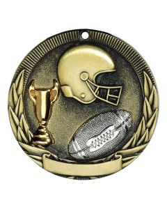 Football Tri-Color 2" Medal  TR-212